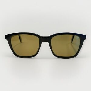 Saint Laurent Rectangle Black Sunglass Yellow Tint Lens SL165 52-19-145 Italy